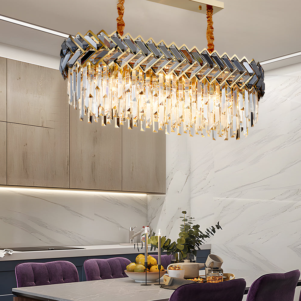 LED Dimmable Dining Room Crystal Chandelier