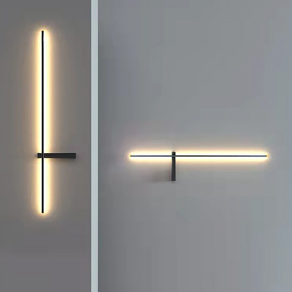 Interlaced Line Strips Waterproof Led Black Contemporary Exterior Wall Fixtures, Outdoor Wall Light, detail 6