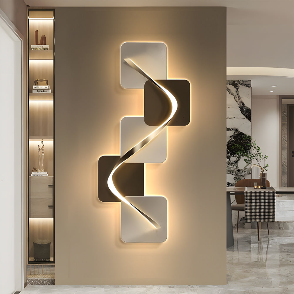 Crystal Geometric LED Wall Art Light USB Wall Painting