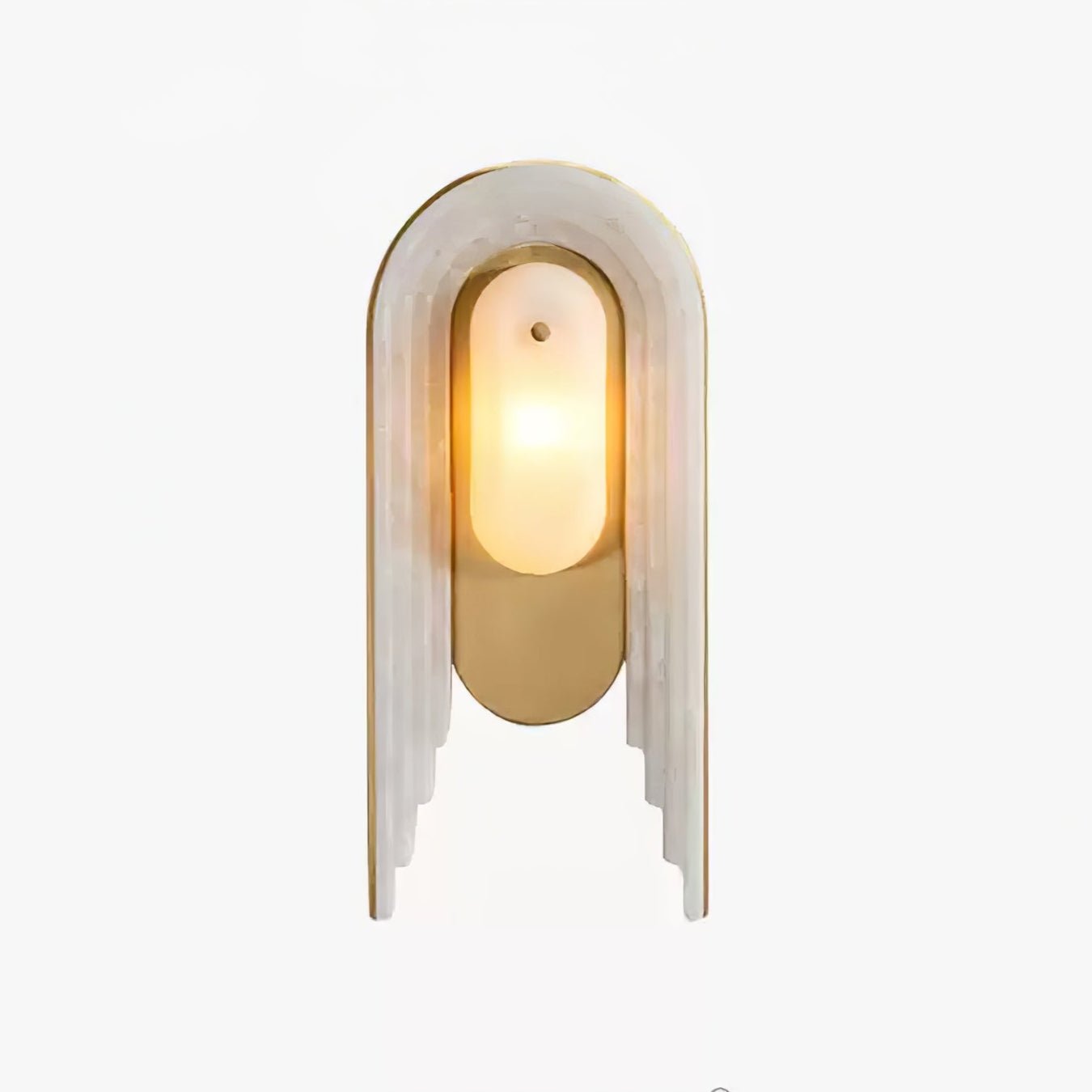 Cascada Alabaster Wall Light - Dia 18cm x H 40cm Metal, Hardwired Wall Sconce, detail 11