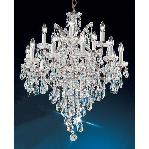 Maria Thersea Chrome Sixteen-Light Chandelier