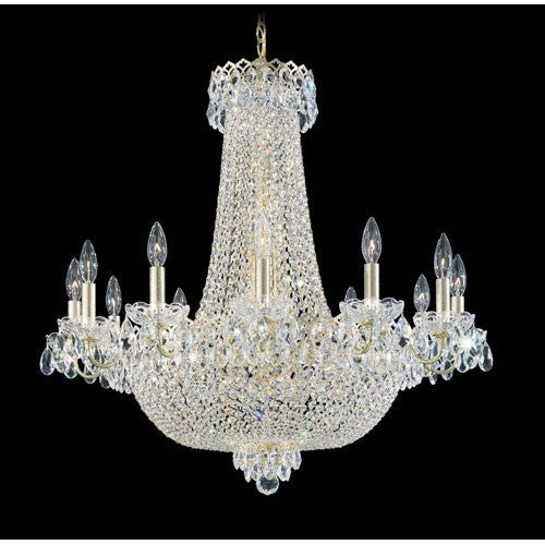 Camelot Razzle Dazzle Gold 24-Light Clear X Chandelier