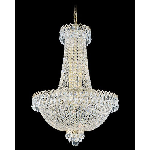 Razzle Dazzle Gold 12-Light Clear Gemcut Pendant