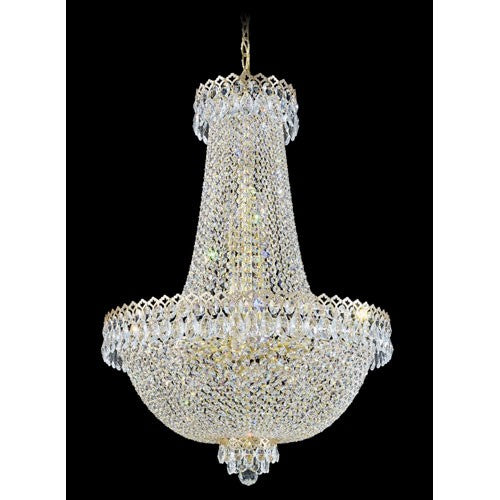 Razzle Dazzle Gold 16-Light Clear Gemcut Pendant