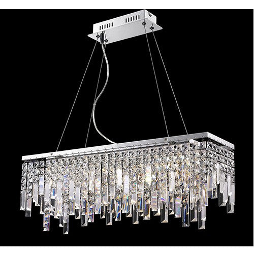 Chrome 26.5-Inch Wide Six-Light Pendant