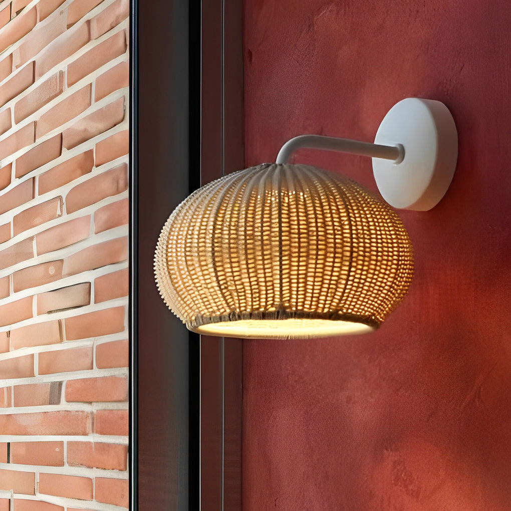 Lantern Shaped Waterproof Rattan Outdoor Chandelier