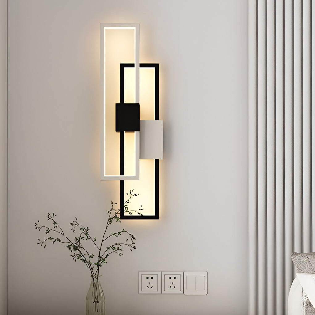 Rectangular Three-color Light LED Nordic Wall Sconce