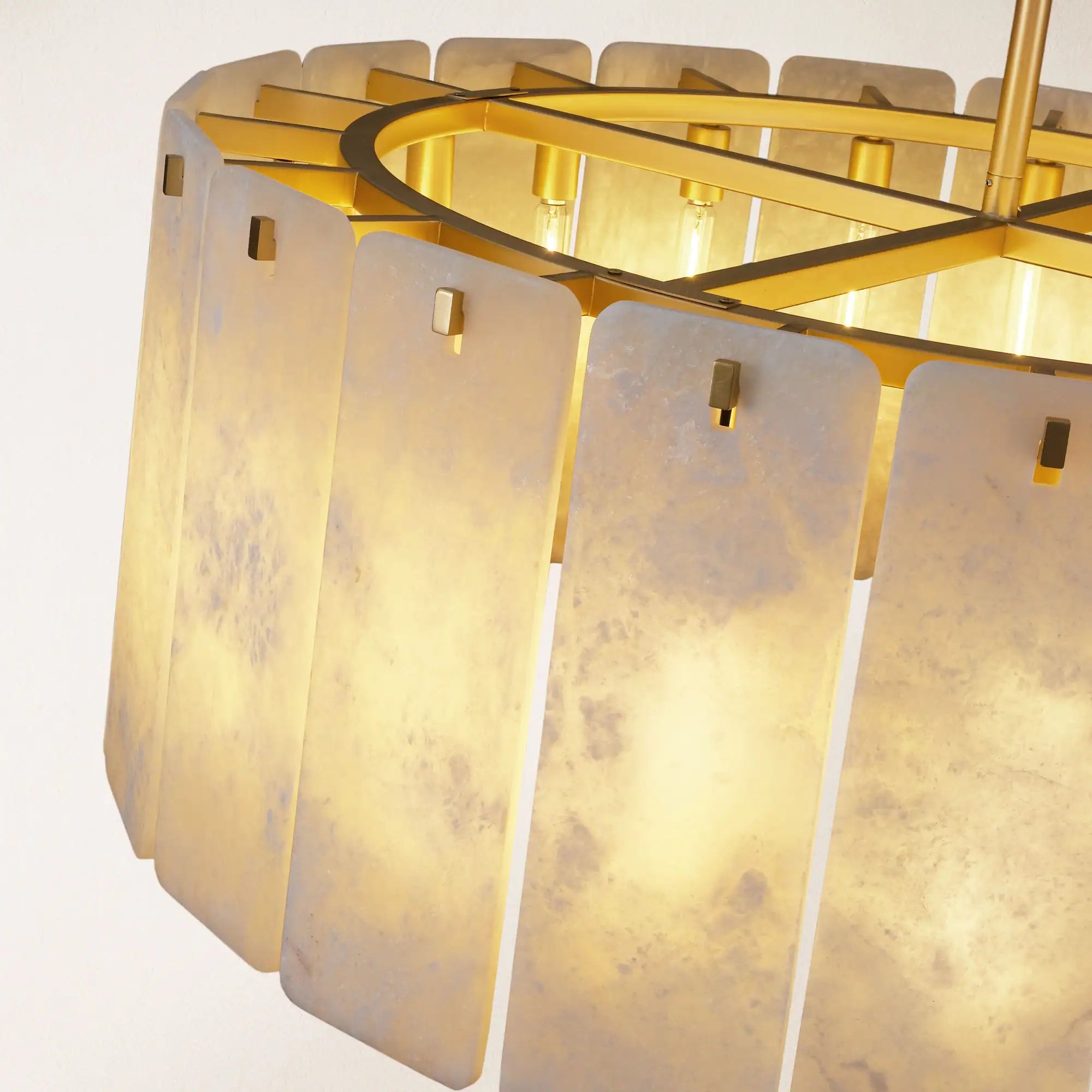 Lunara Alabaster Round Chandelier