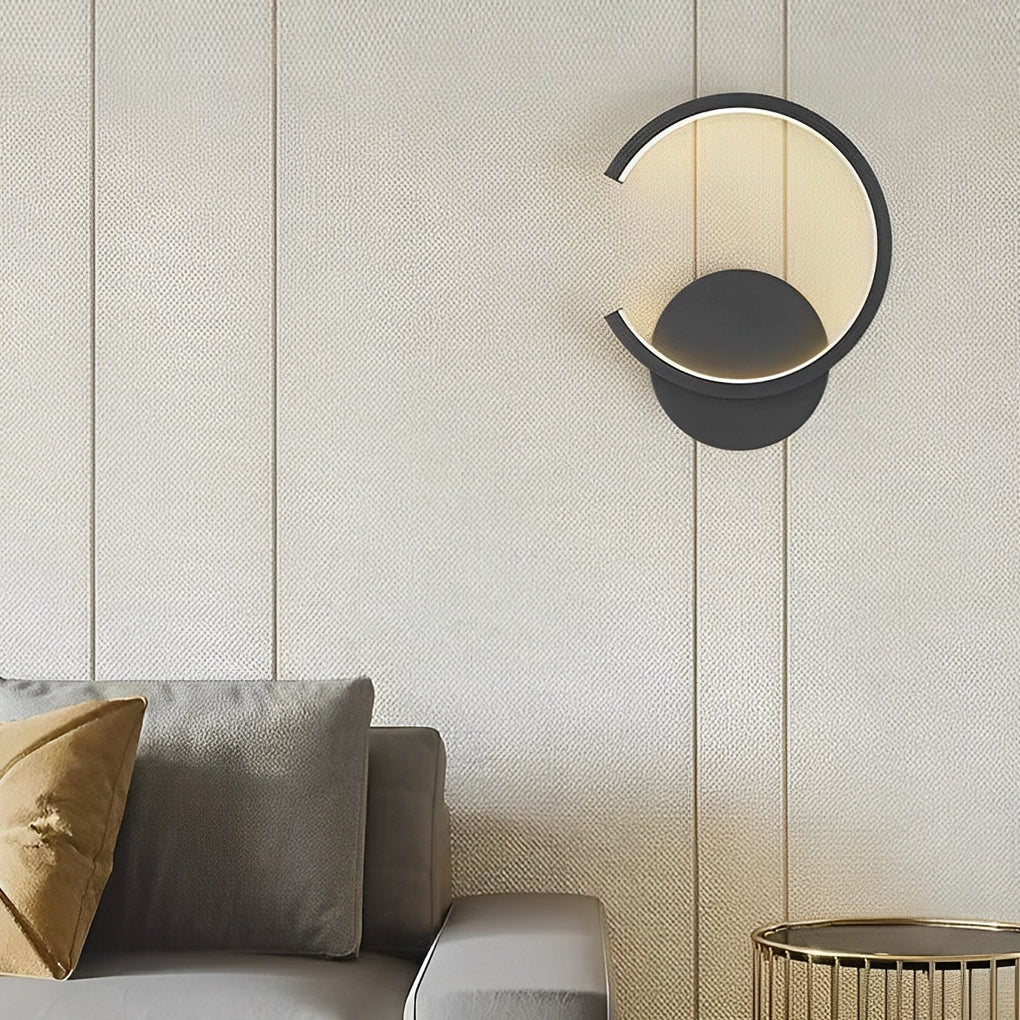 Creative Circular Stepless Dimming LED Nordic Wall Light Sconces Lighting, Bedroom Wall Sconce, detail 7