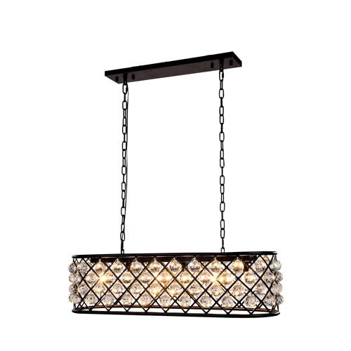 Madison Mocha Brown 15-Inch High Six-Light Pendant