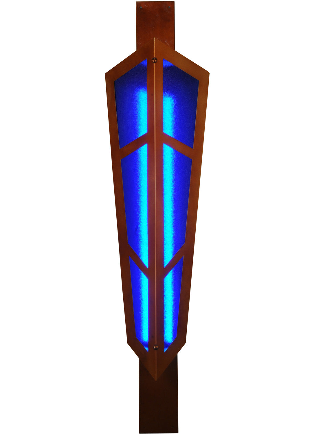 Deep Polaris 78.50" Transparent Copper LED Wall Sconce front view