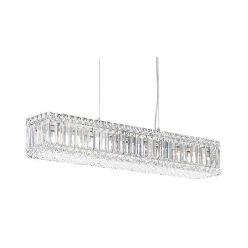 Stainless Steel 10-Light Clear Spectra Crystal Pendant