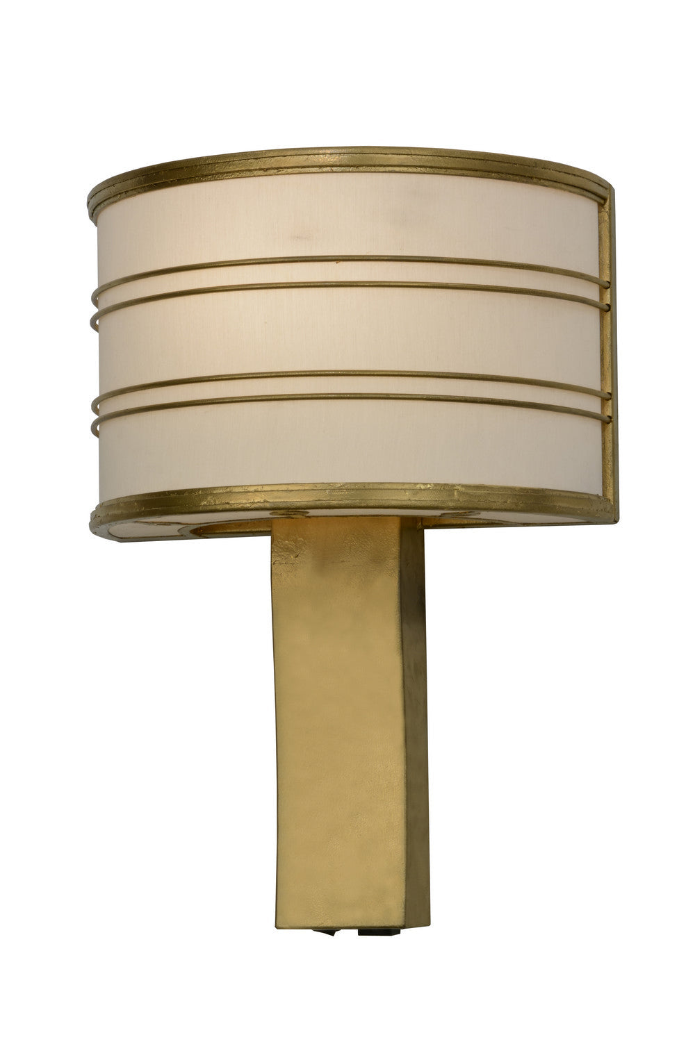 Cilindro 1-Light 22.00" Gold Leaf Wall Sconce front view