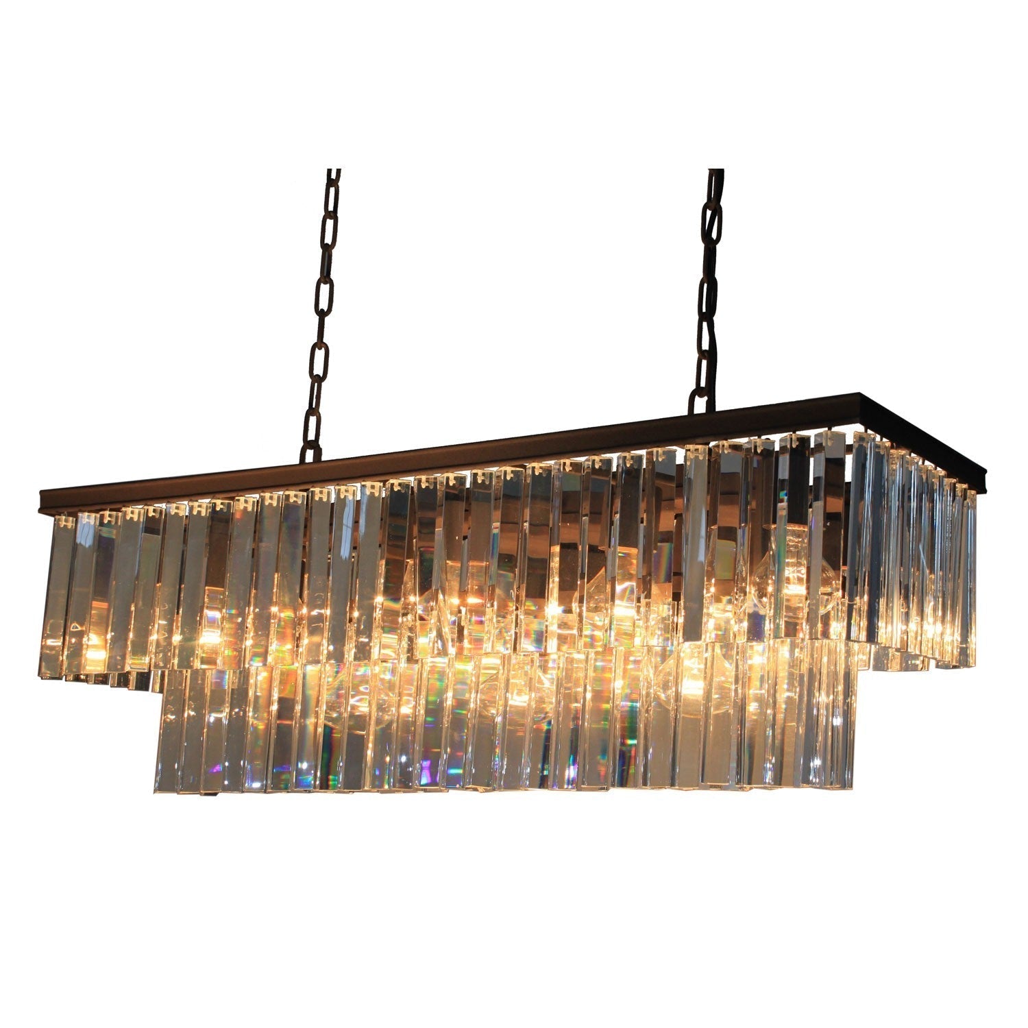 Java Brown 13-Light Island Fixture Pendant Light