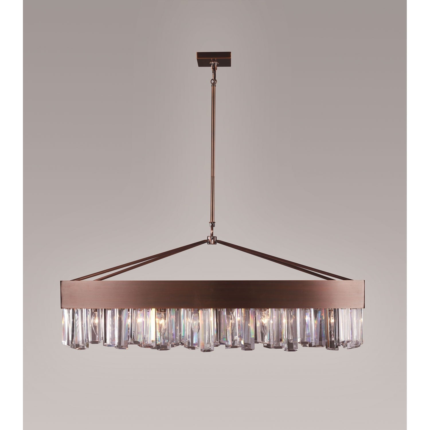 Cuspis Antique Copper 14.5-Inch Linear Pendant