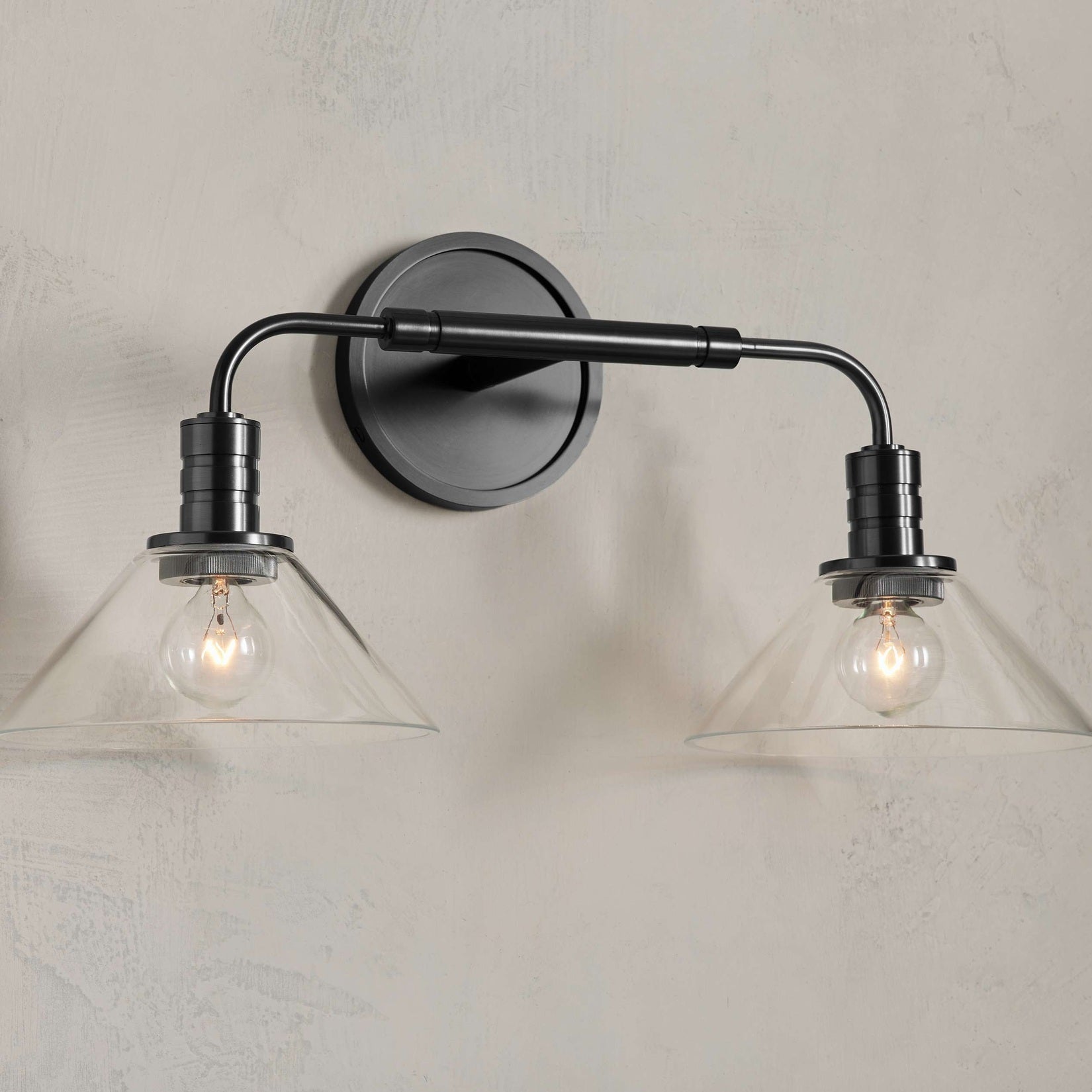Theron Double Sconce in Bronze