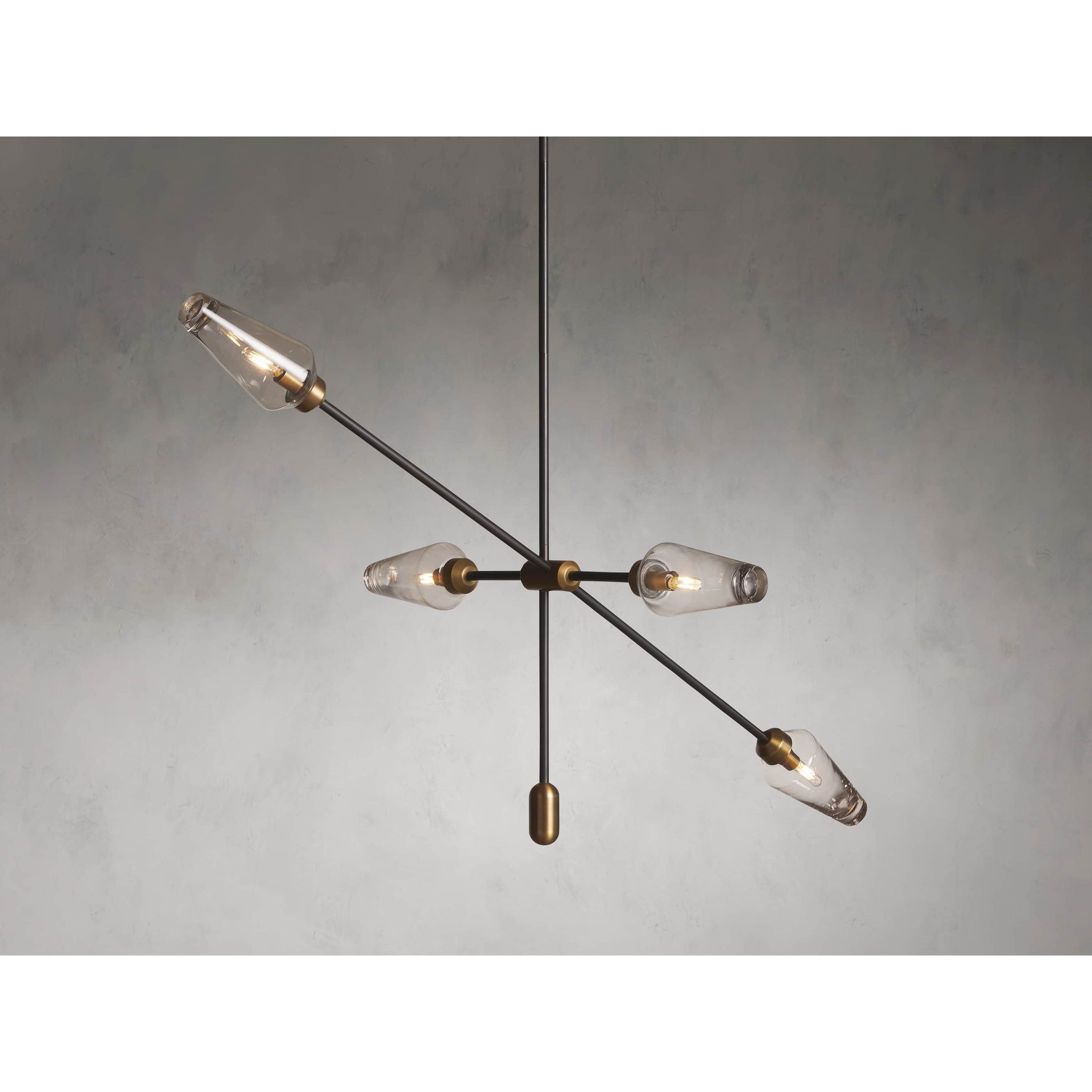 Arrow Bronze Chandelier