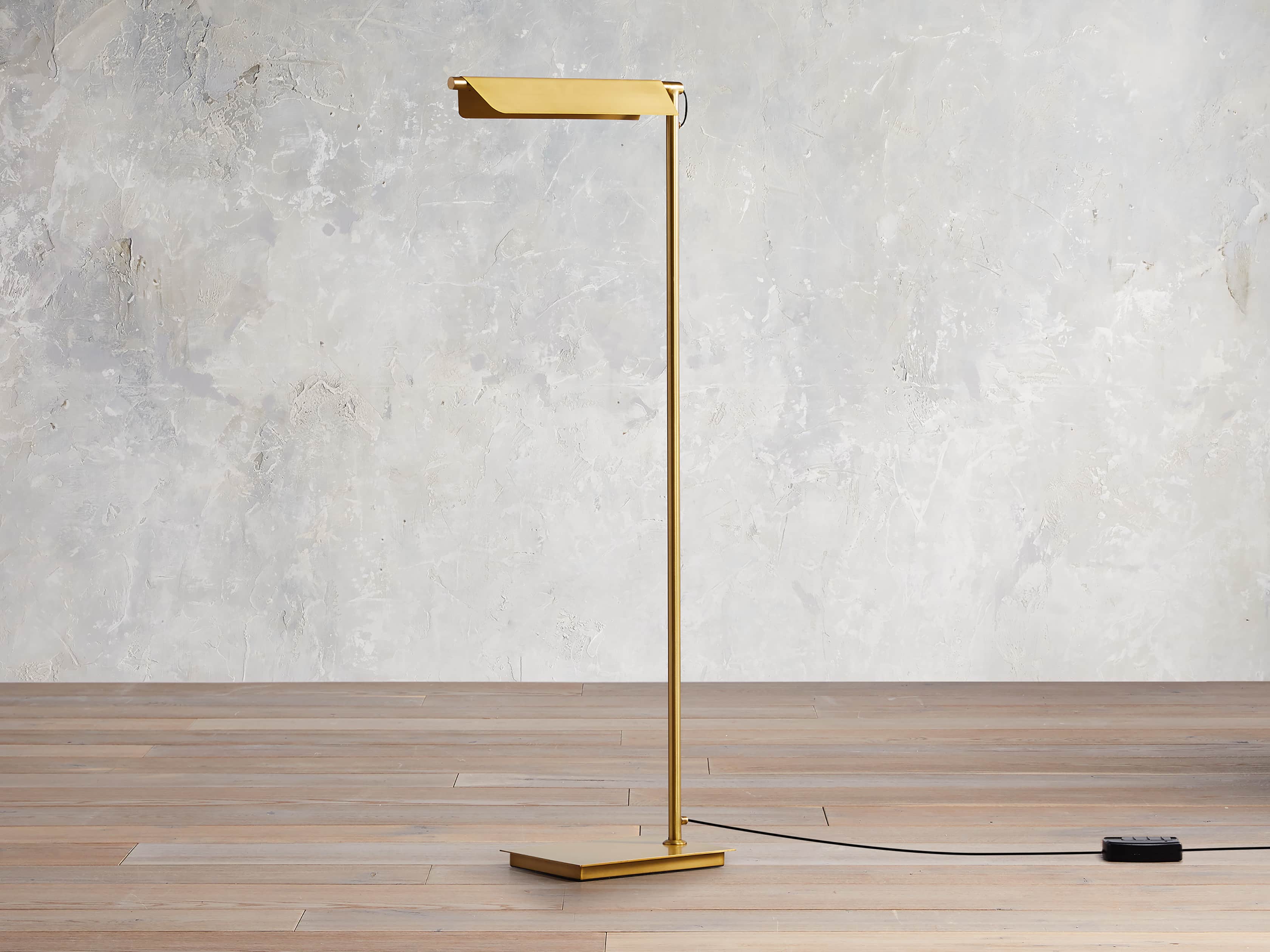 A x le Brass Floor Lamp