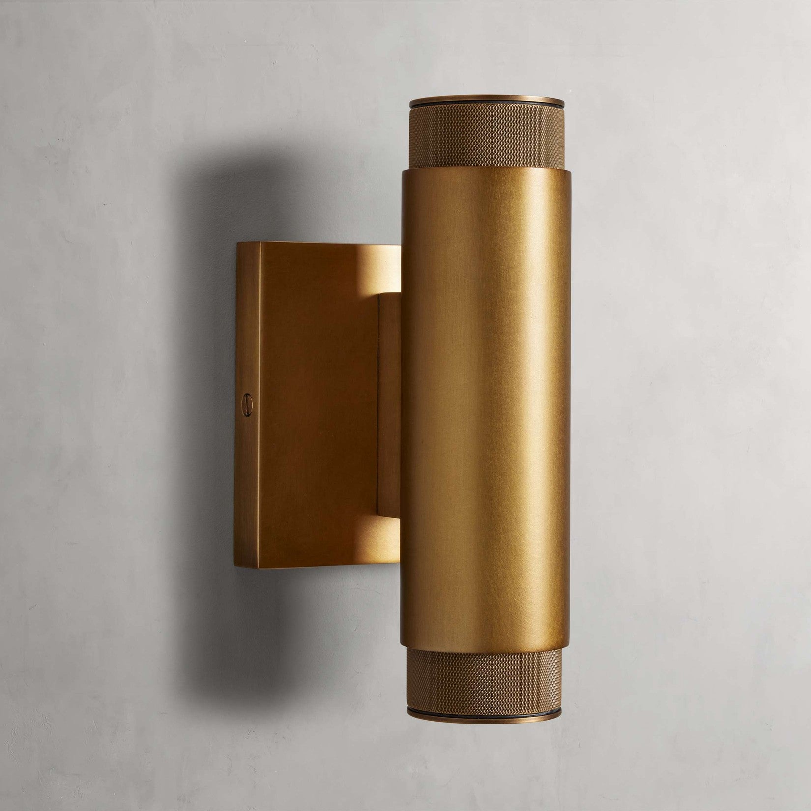 Spotlight Outdoor Sconce in Brass