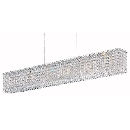 Stainless Steel Six-Light Clear Spectra Crysta Pendant