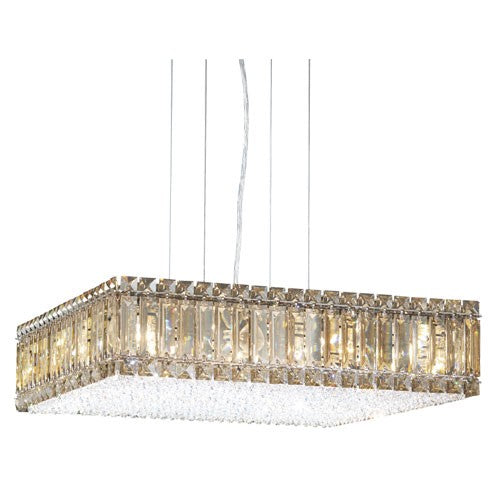 Stainless Steel 16-Light Golden Shadow Pendant Light