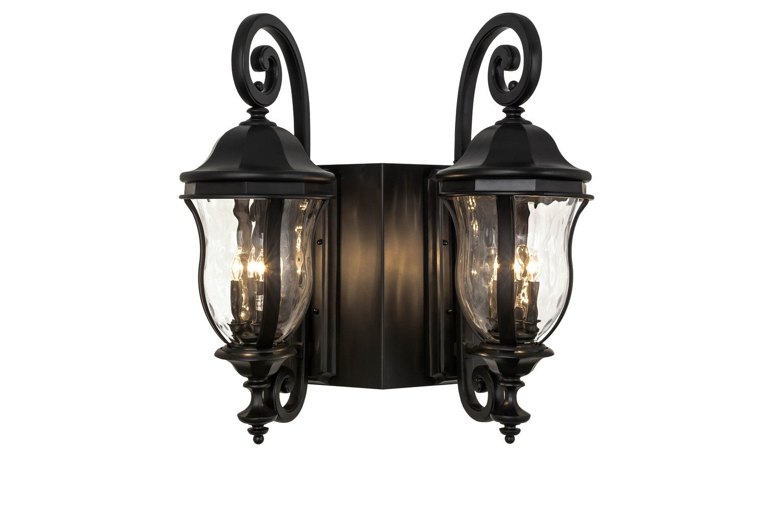 Monticello 8-Light 35.50" Black Wall Sconce detail view 4
