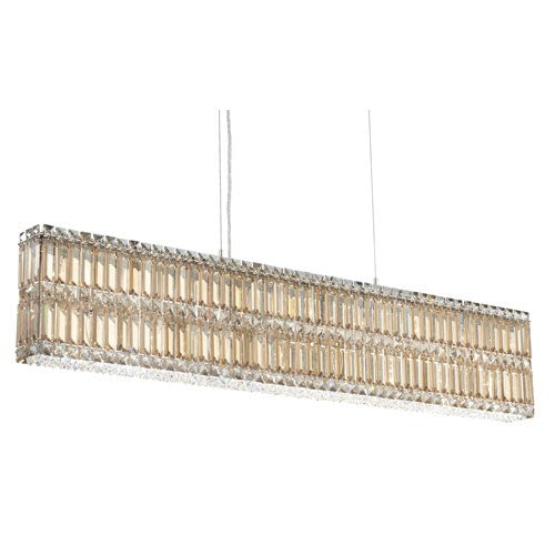 Stainless Steel 17-Light Golden Shadow Pendant Light