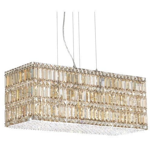 Stainless Steel 22-Light Golden Shadow Pendant Light