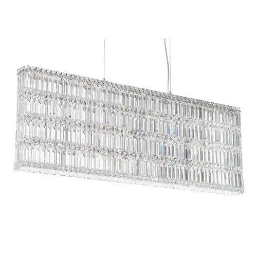 Stainless Steel 25-Light Clear Spectra Crystal Pendant