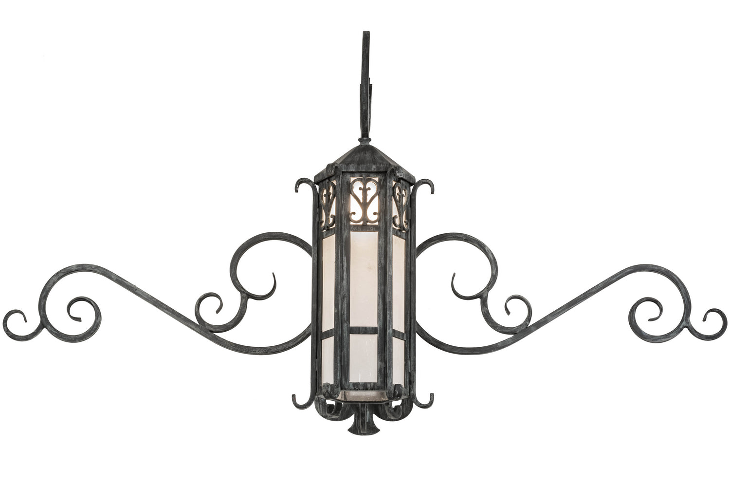 Caprice 1-Light 28.00" Antique Copper Gate Wall Sconce front view