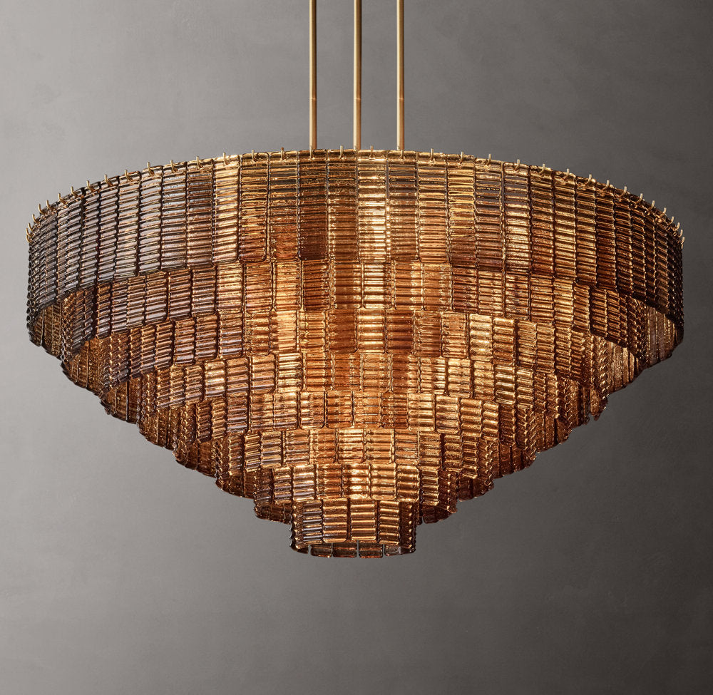glass chandelier shown as a main product image for dining rooms
