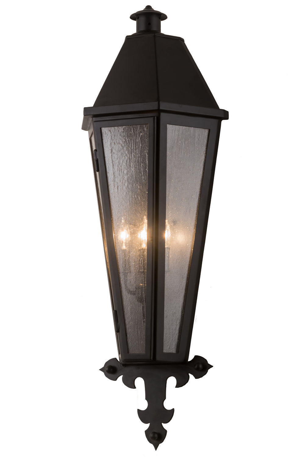 Millesime 3-Light 39.50" Blackwash Wall Sconce front view
