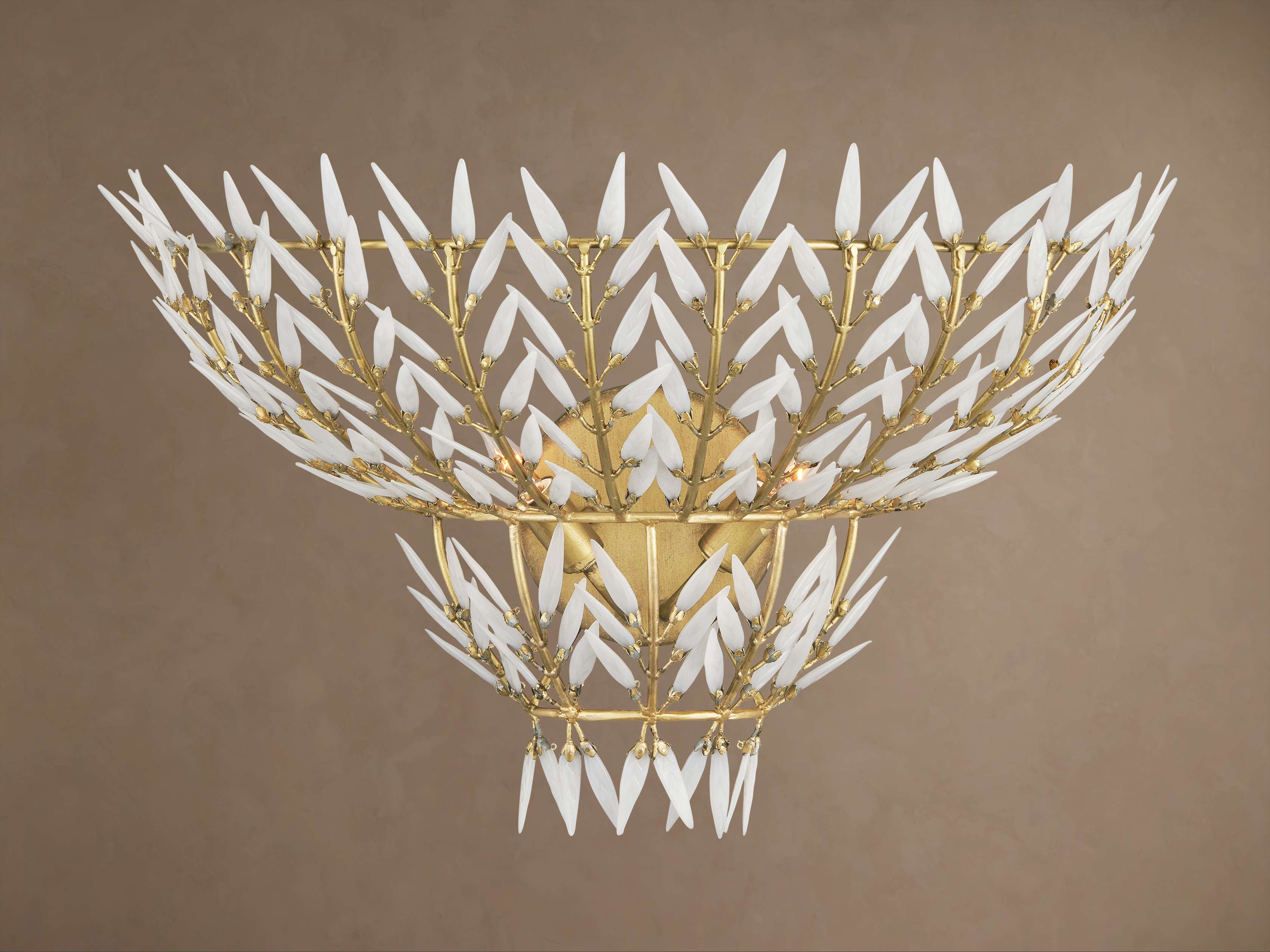 Morrigan Wall Light wall light in brass, glass, iron | Tianguang Select