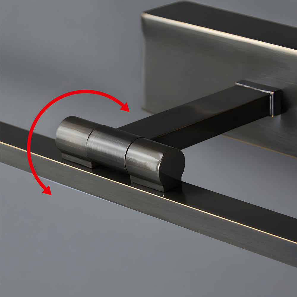 Contemporary Copper Adjustable LED Bathroom Vanity, detail angle 5, Tianguang Select