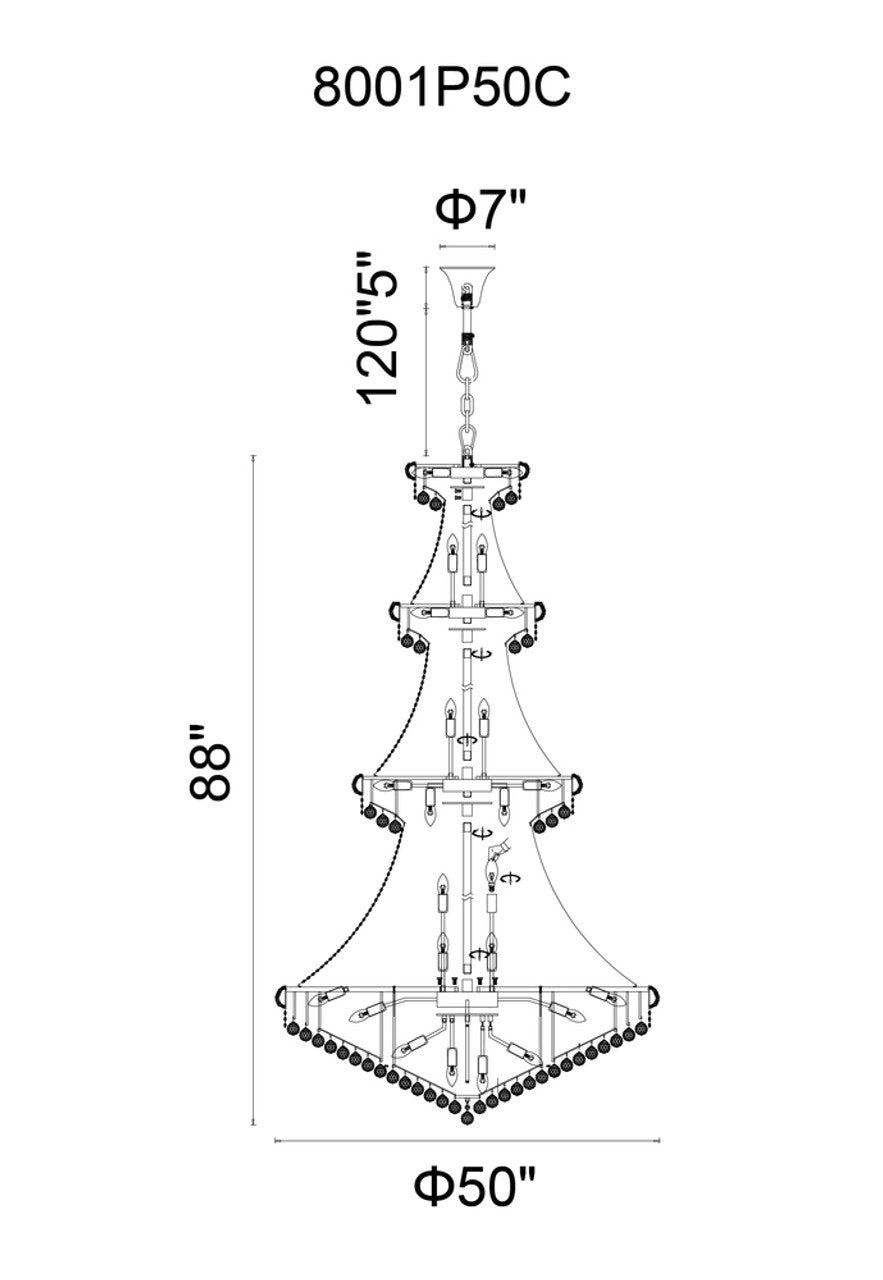 Empire 42-Light Chandelier