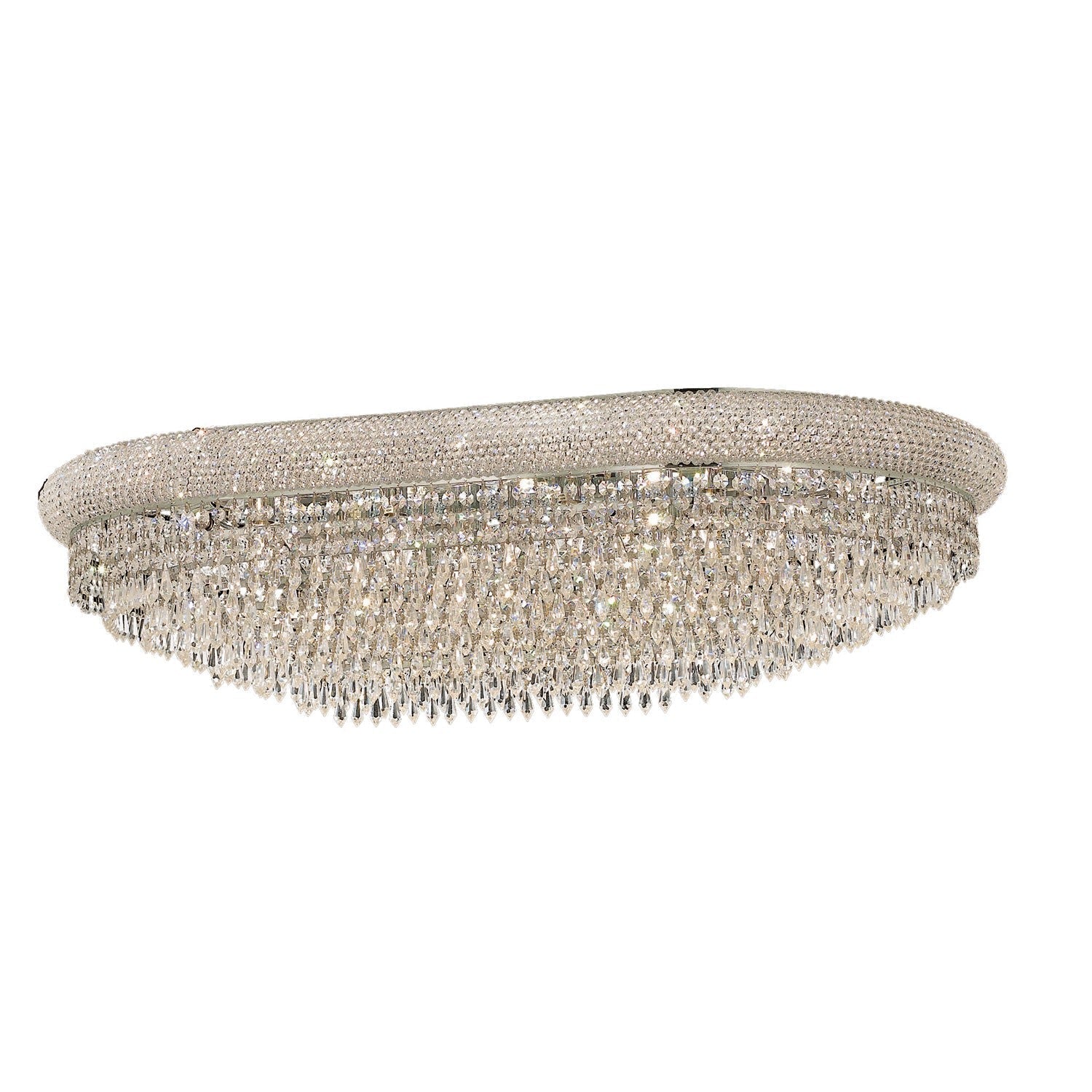 Primo Prism Chrome Twenty-Four-Light Cut Ceiling Light