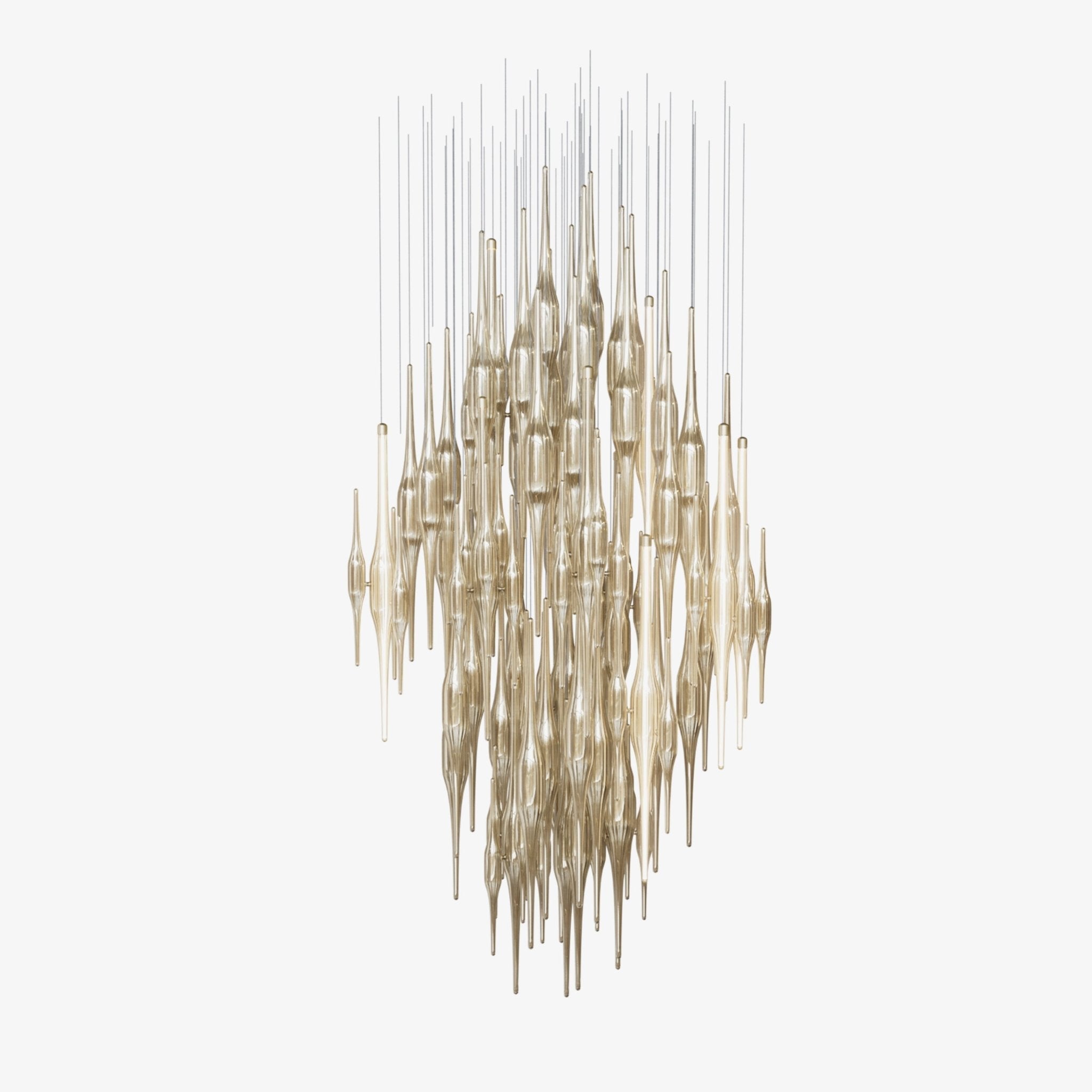 Vitara Glass Drop Customizable Chandelier
