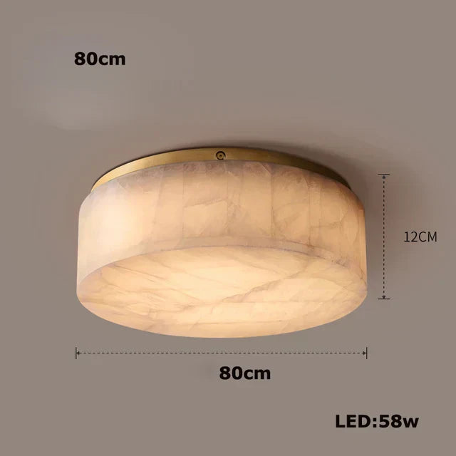 Moonshade Natural Marble Ceiling Light Fixture