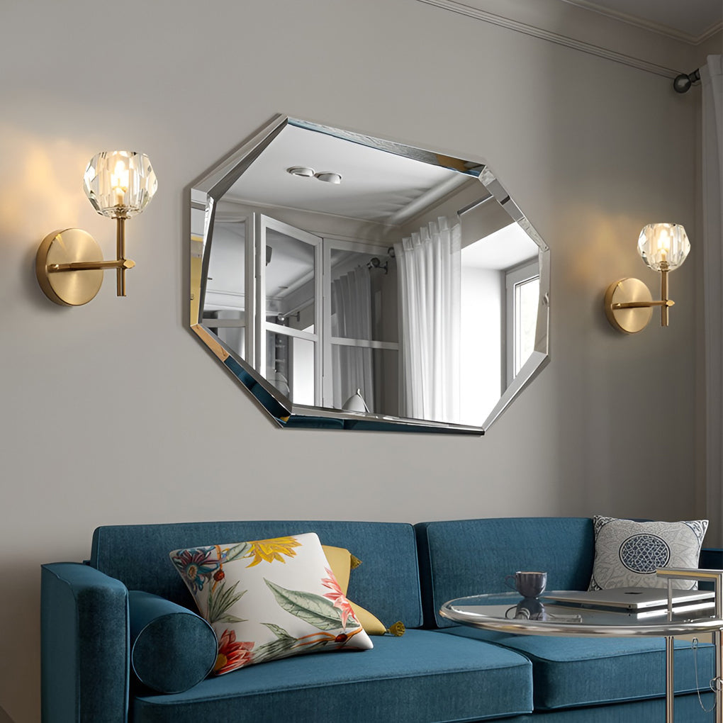 Ball-shaped LED Crystal Gold Postmodern Plug in Sconce Lighting Wall Light - Wall Lamp, Plug-In Wall Sconce, detail 2
