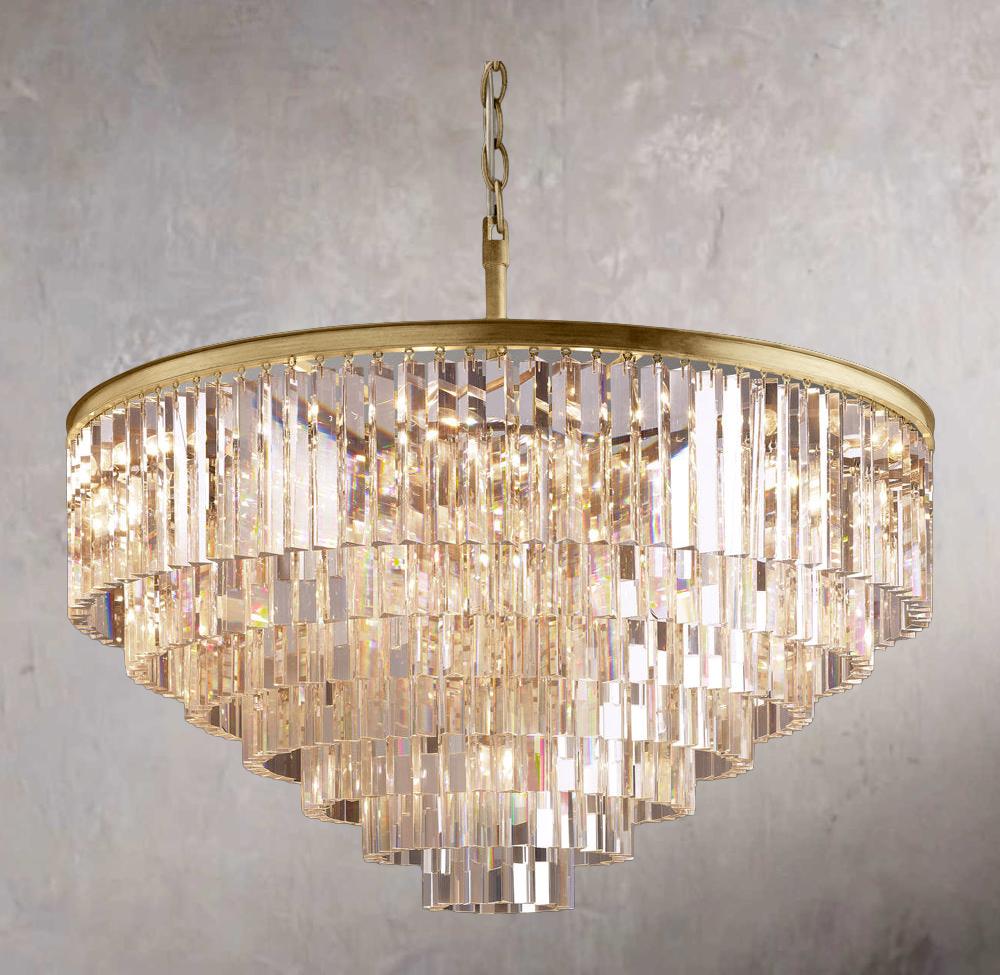 Vintage Odeon Circular Chandelier 44