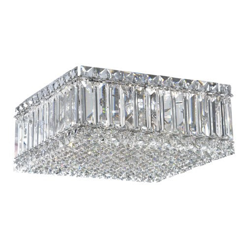 Quantum Stainless Steel Clear Ceiling Light