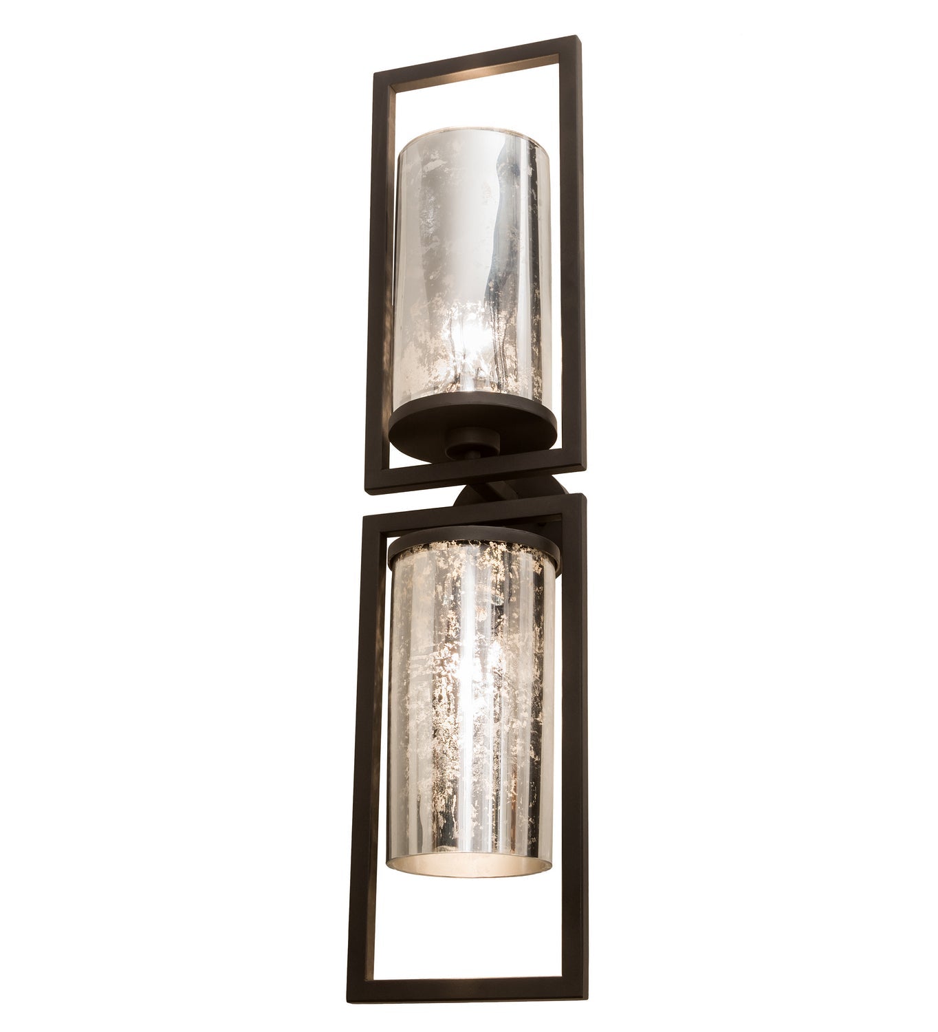 Galatia 2-Light 36.00" Wrought Iron Wall Sconce front view