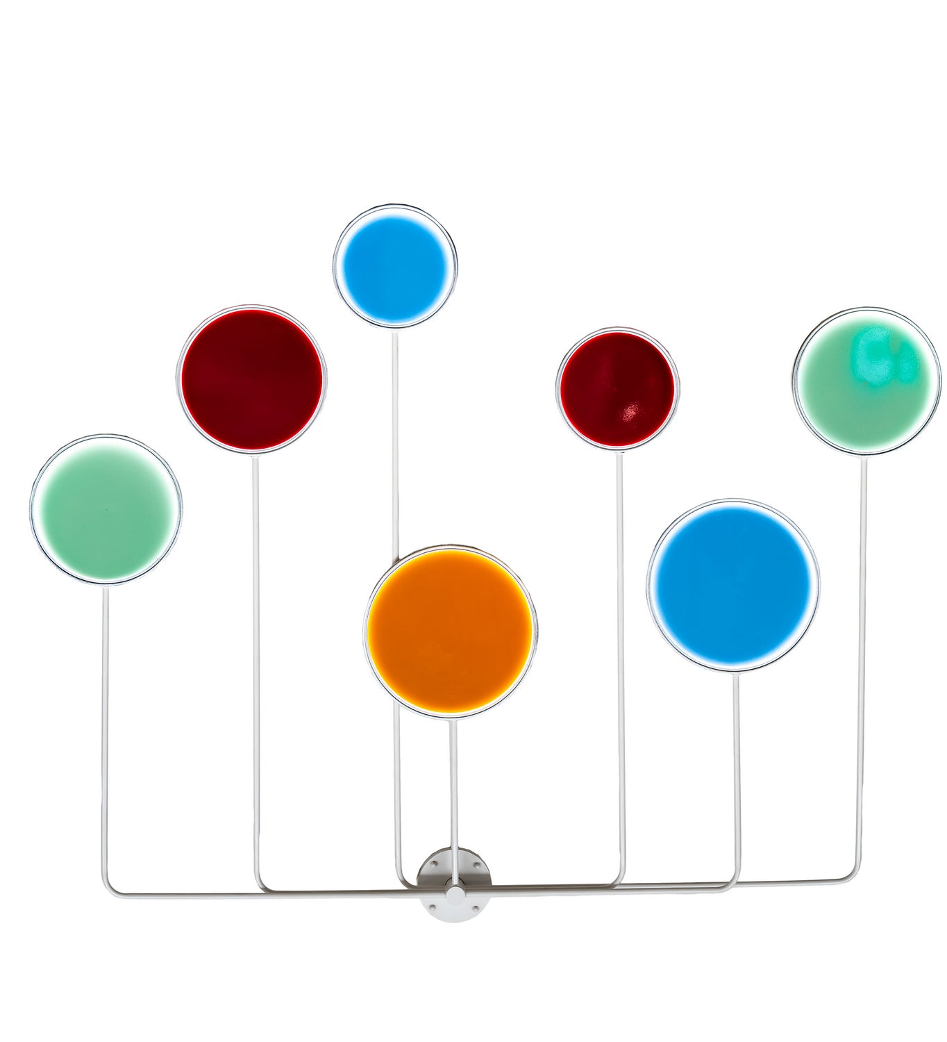 Paletta 3-Light 58.00" White, Red, Blue, Green, Orange LED Wall Sconce front view