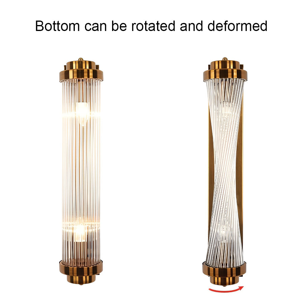 Adjustable Warm White Light LED Crystal Golden Nordic Wall Light, Bedroom Wall Sconce, detail 9