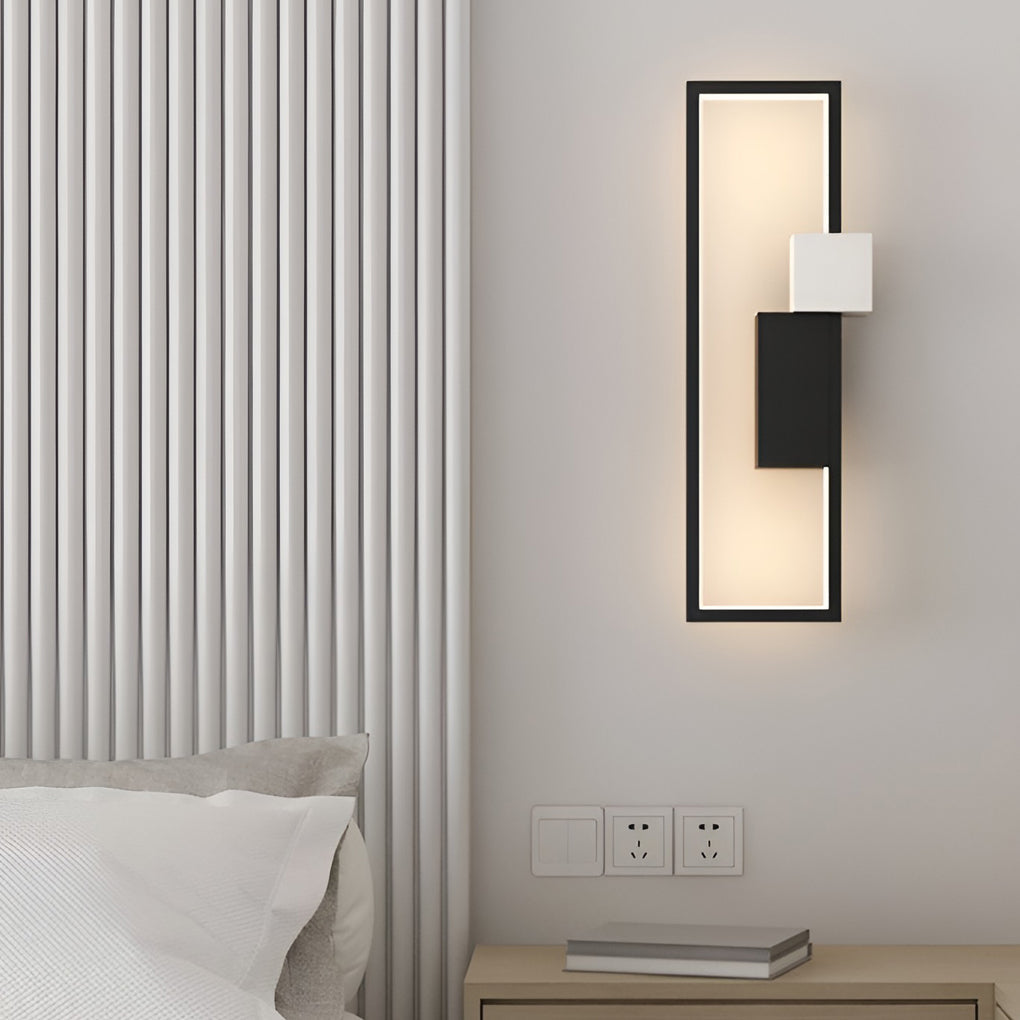 Rectangular Three-color Light LED Nordic Wall Sconce