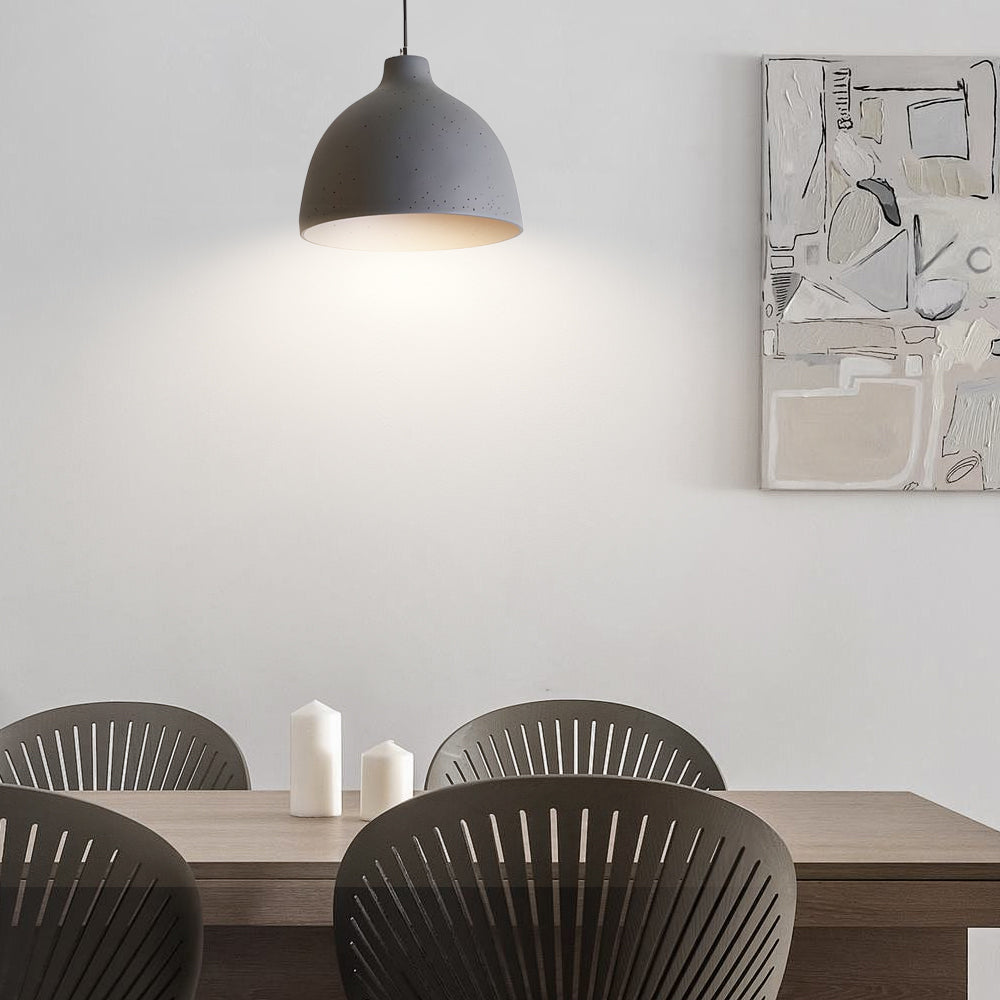 Modern Adjustable Resin Bowl Pendant Lamp detail view 2