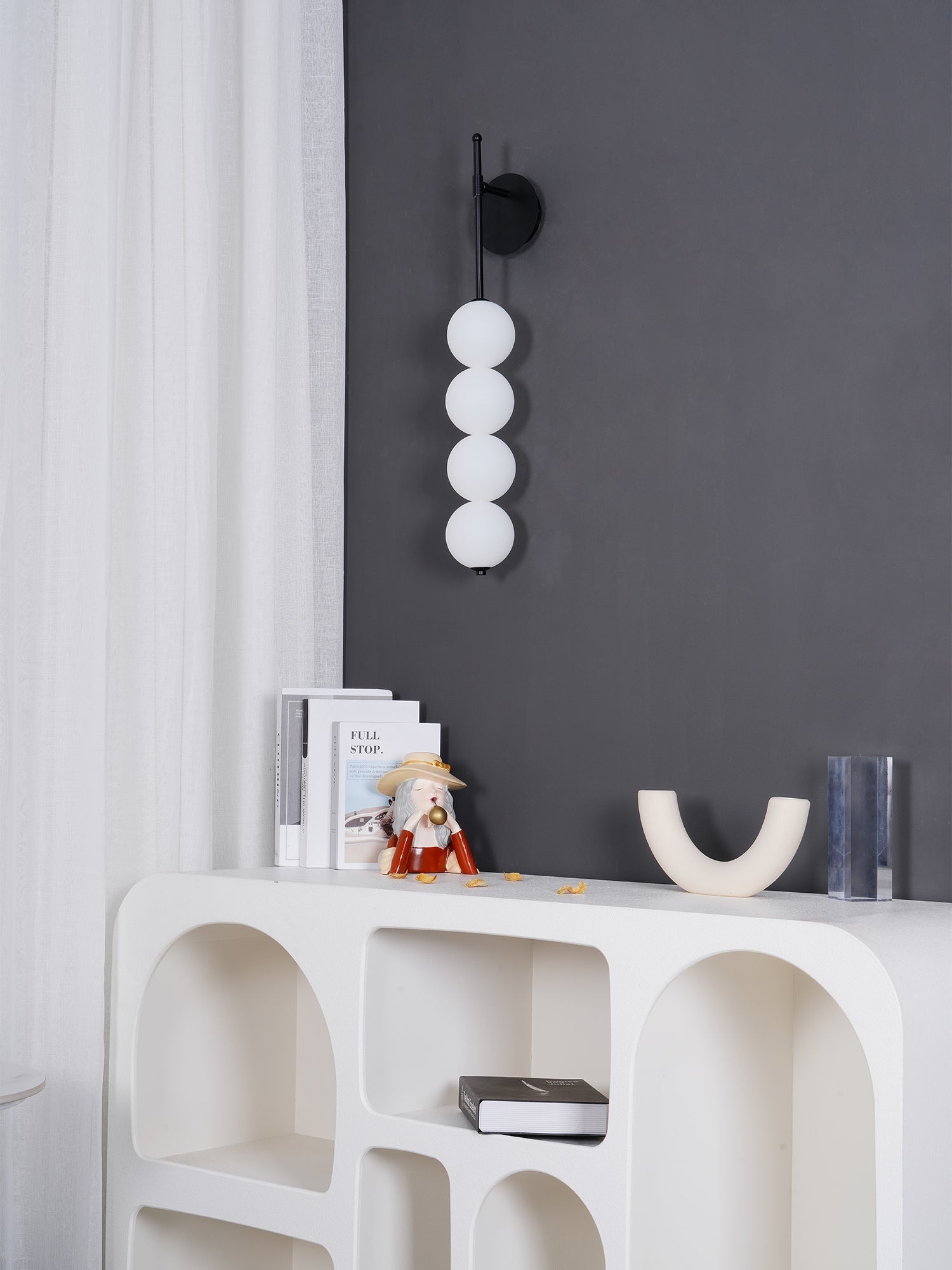 Abacus Wall Light, Bedroom Wall Sconce, detail 4