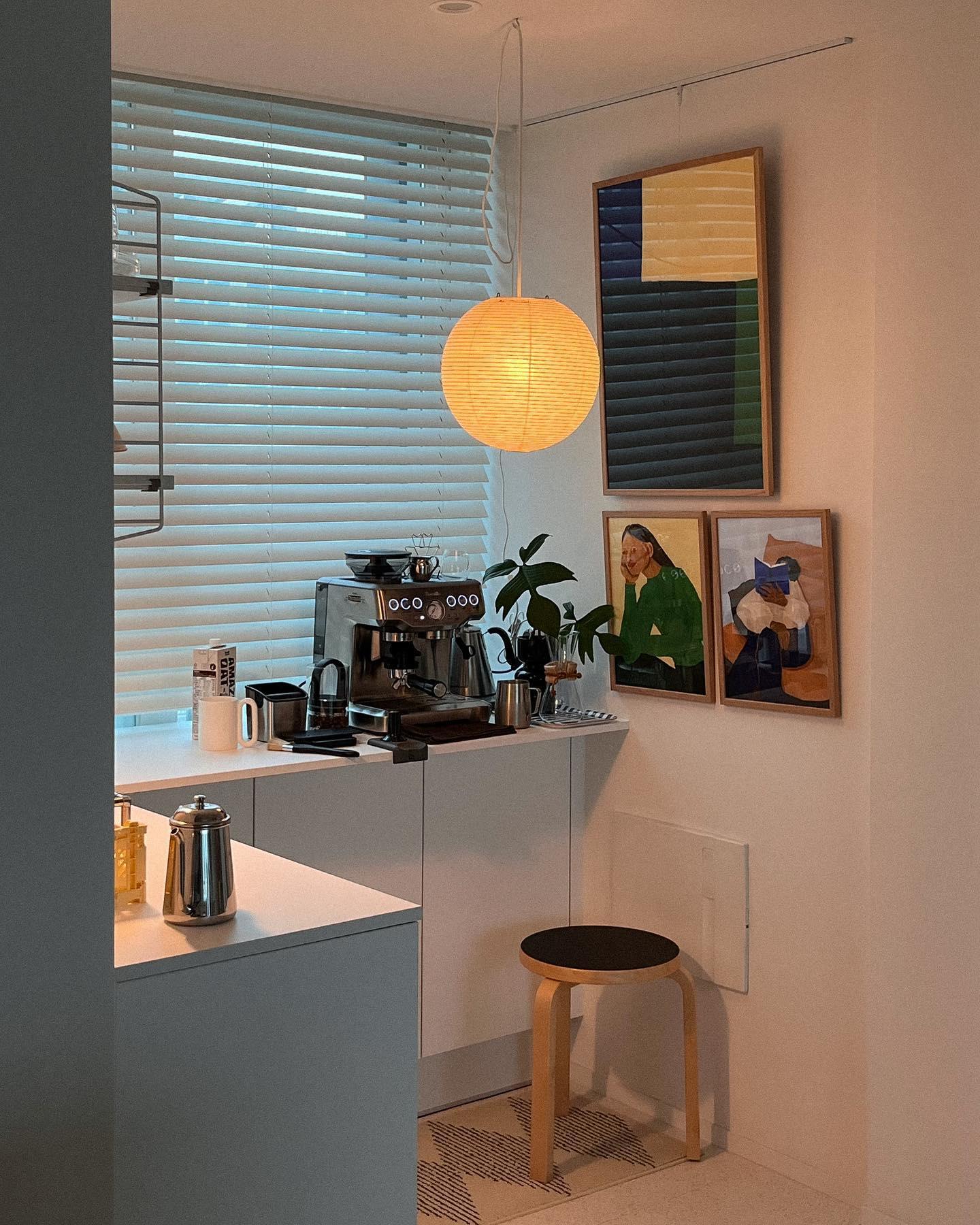 Akari a Round Swag Light Pendant Light
