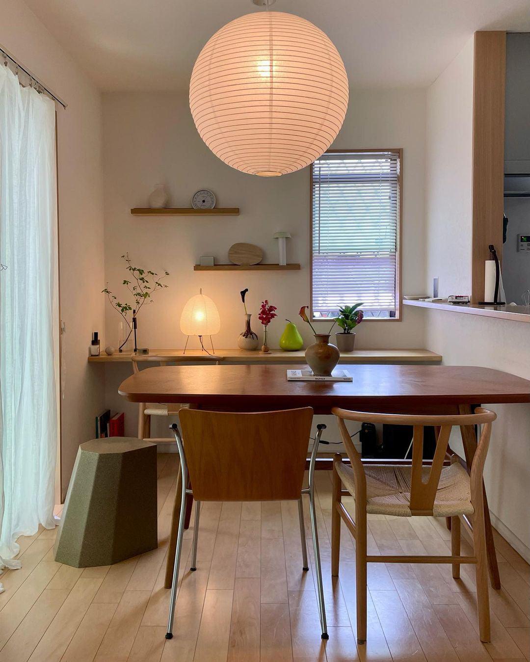 Washi Paper Round Series Ceiling Light