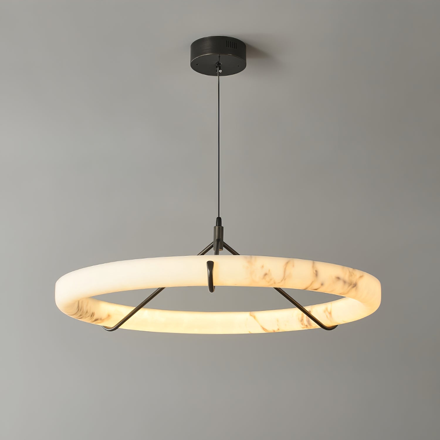 Alabaster Ring Chandelier